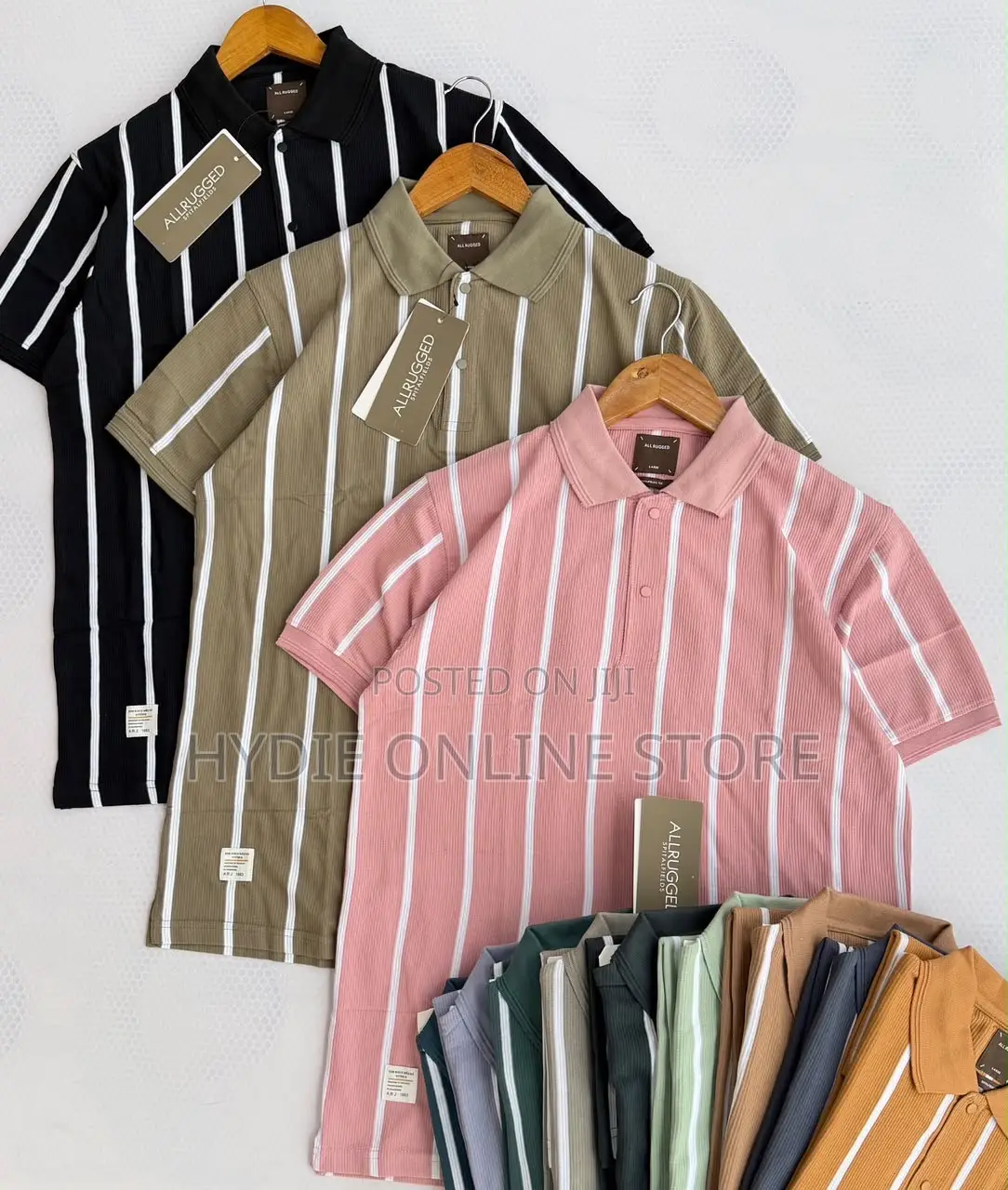Classic Button Strip Tshirts