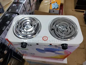 Portable Double-Burner Electric Coil Hot Plate