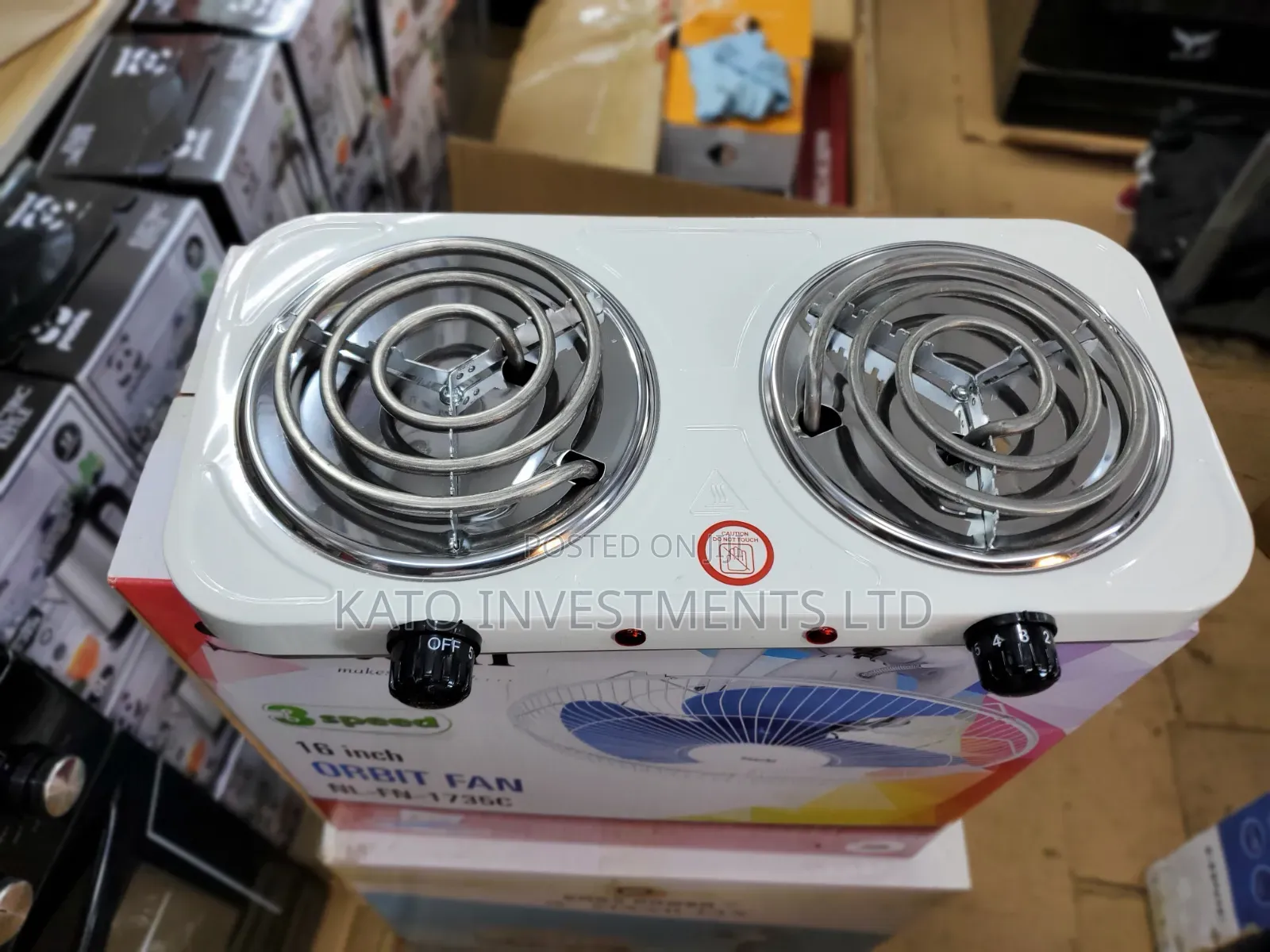 Portable Double-Burner Electric Coil Hot Plate