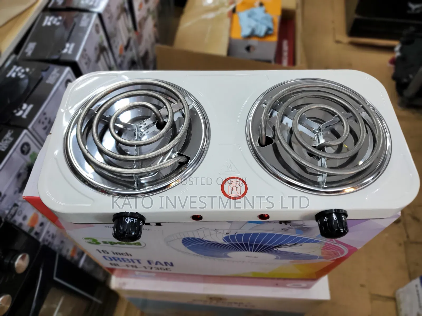 Portable Double-Burner Electric Coil Hot Plate