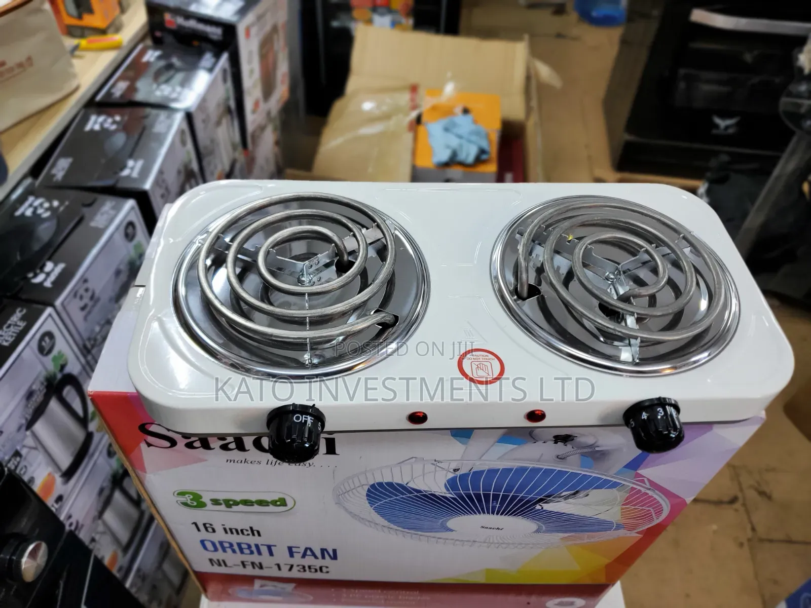 Portable Double-Burner Electric Coil Hot Plate