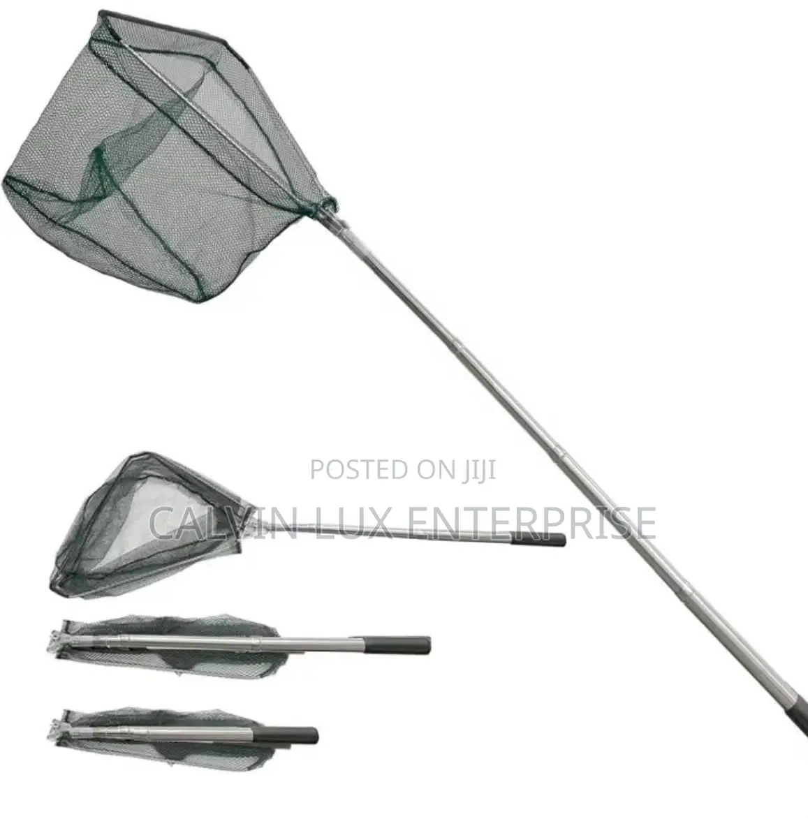 Telescopic Foldable Fishing Landing Net - Stainless Steel Retractable