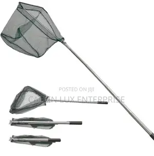 Telescopic Foldable Fishing Landing Net - Stainless Steel Retractable