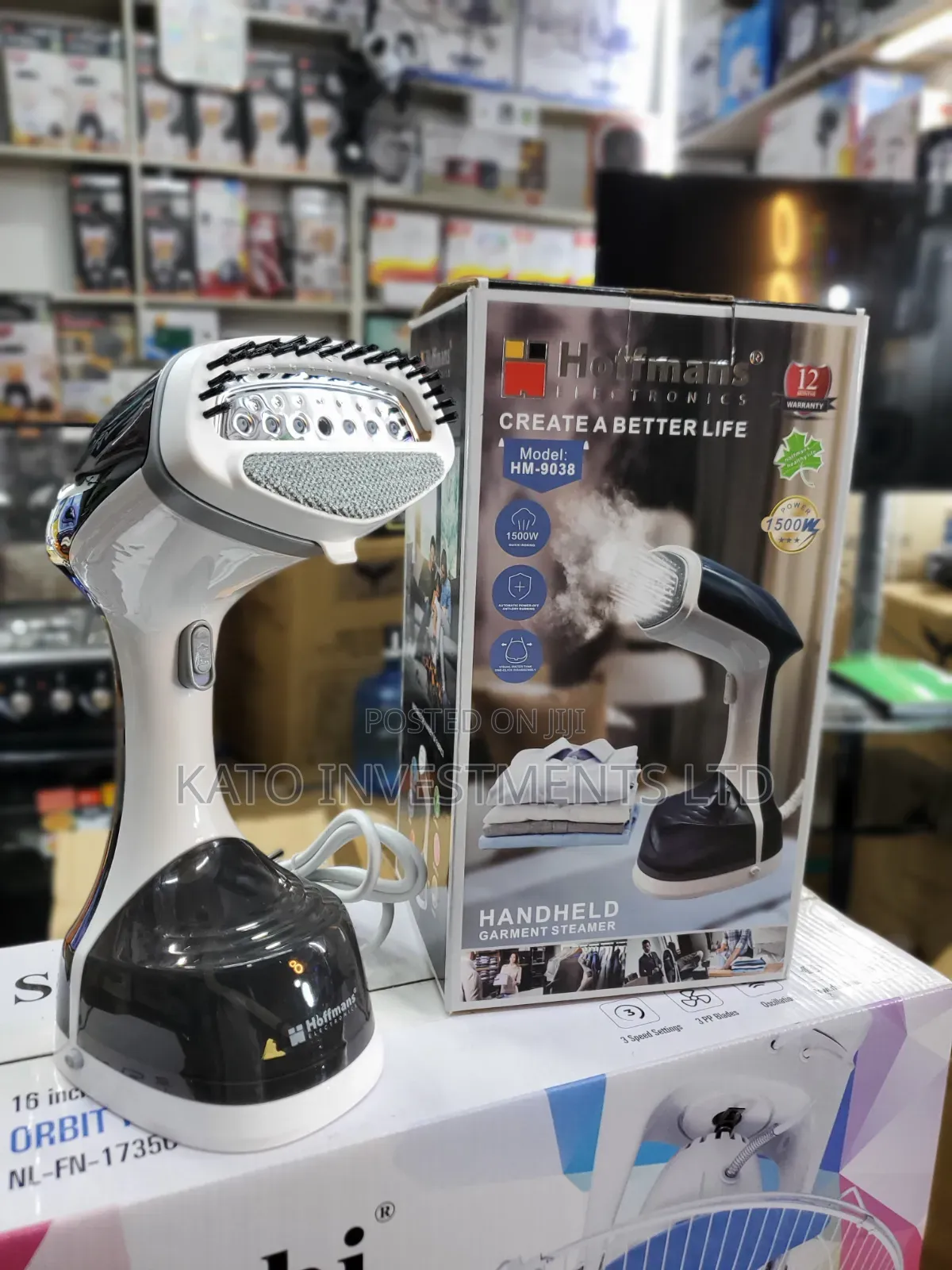 Hoffmans HM-9038 Handheld Garment Steamer, a Portable 1500W