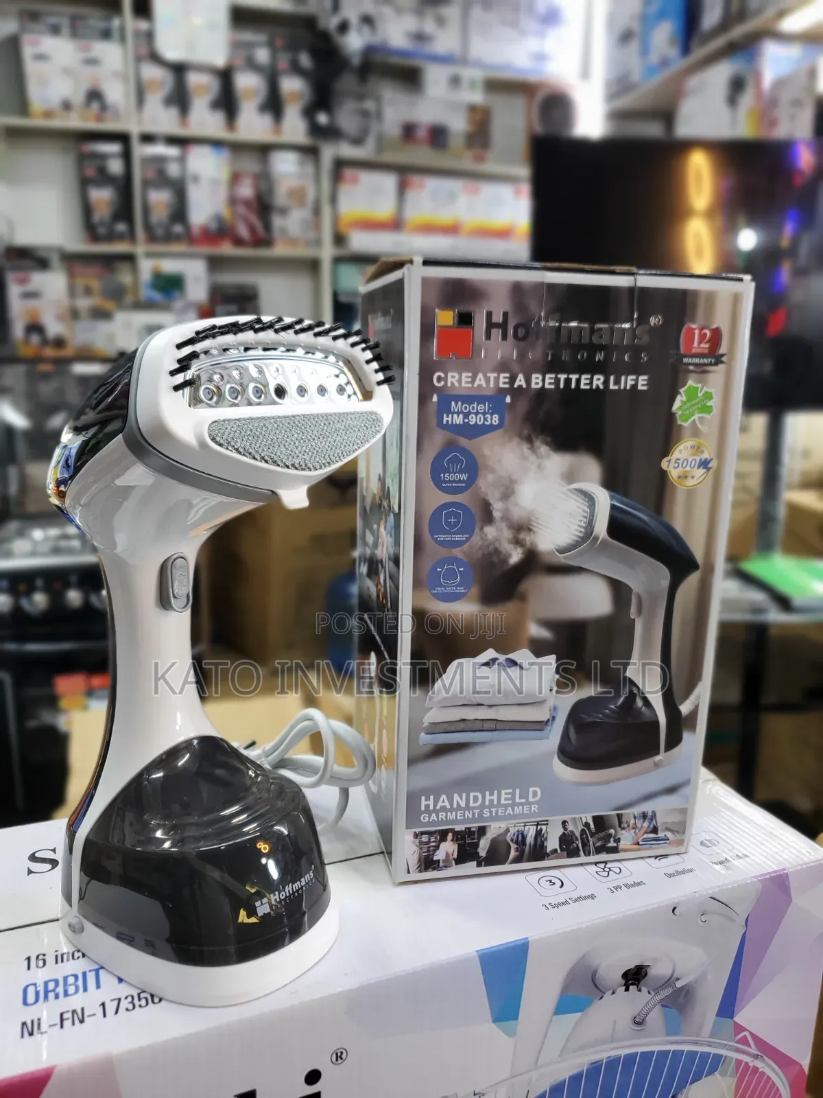 Hoffmans HM-9038 Handheld Garment Steamer, a Portable 1500W