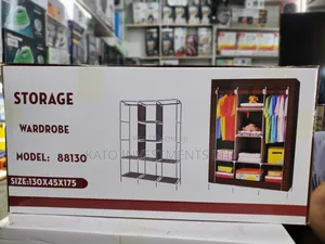 Portable Storage Wardrobe, Model 88130, Measuring 130 X 45 X 175 Cm.