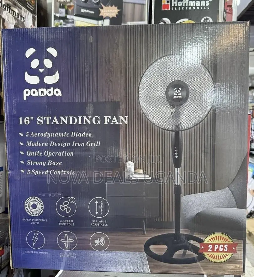 Panda 16-Inch Standing Fan | 2PCS Pack | Electric Oscillating Fan