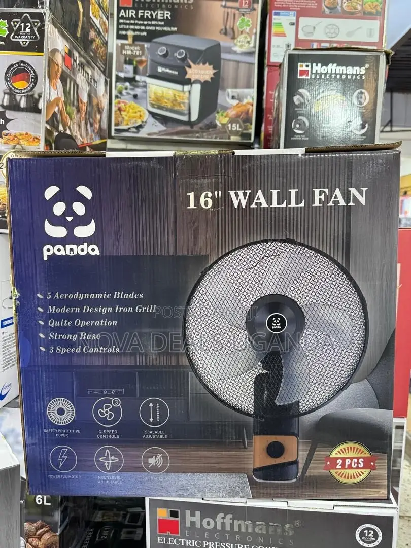 Panda 16-Inch Wall Fan | 2PCS Pack | Electric Oscillating Fan