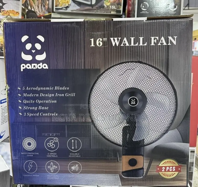 Panda 16-Inch Wall Fan | 2PCS Pack | Electric Oscillating Fan