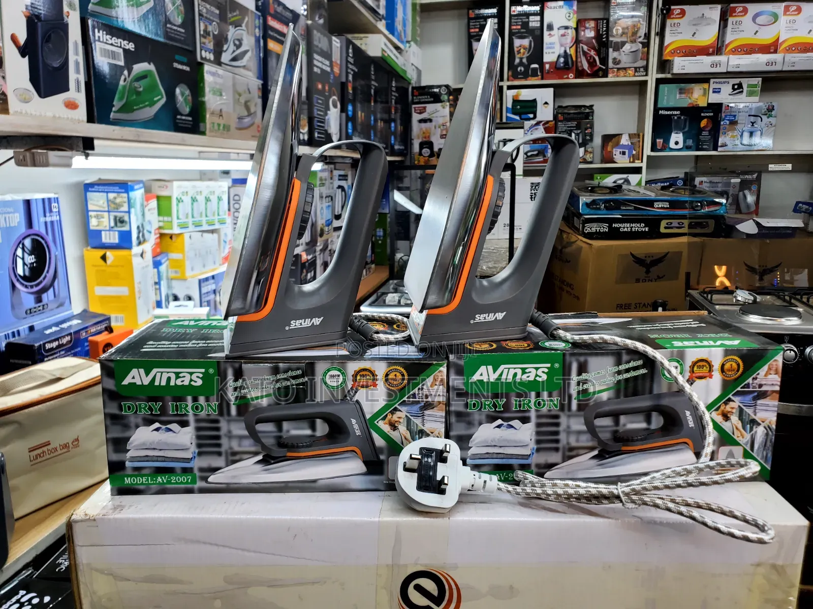 Avinas Electric Dry Iron (Model: AV-2007), an 1800W