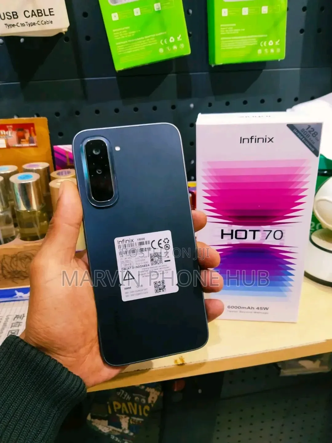 New Infinix Hot 70 128 GB Black