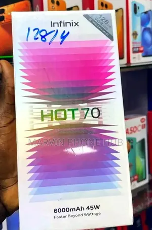 New Infinix Hot 70 128 GB Black