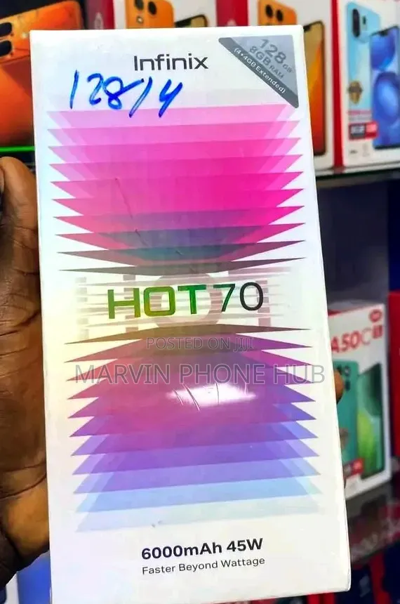 New Infinix Hot 70 128 GB Black