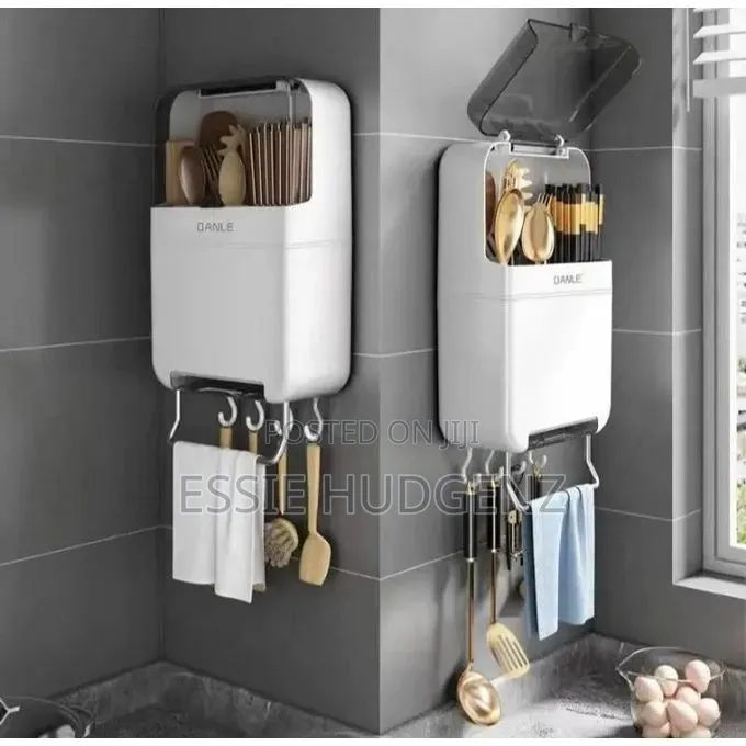 Wall-Mounted Toothbrush Holder ,Kitchen Organizer