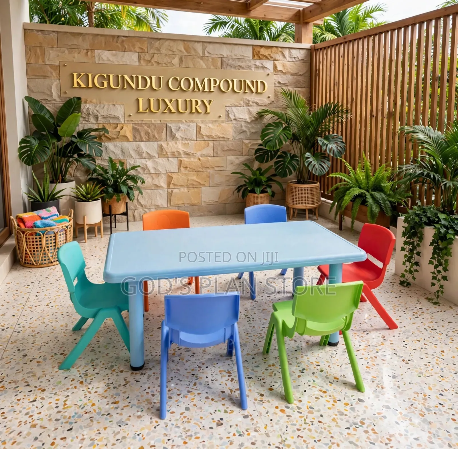 Ever Pretty Kids Plastic Table and Chairs Kids Plastic Table and Chair