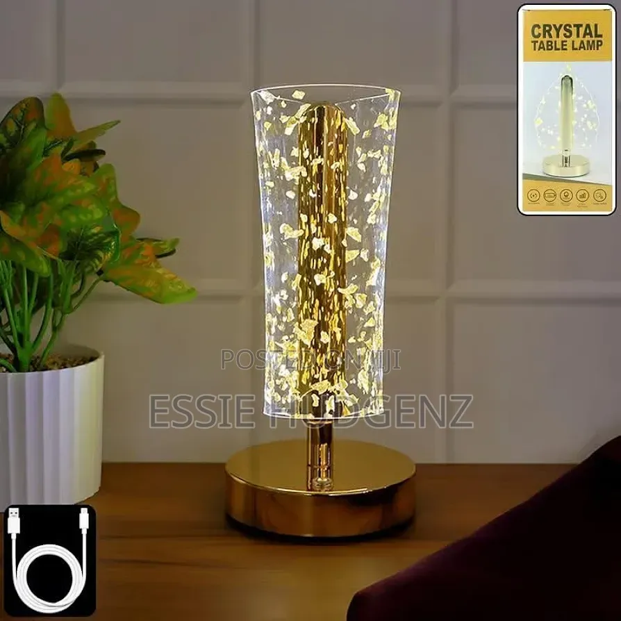Luxury Golden Crystal Lamp