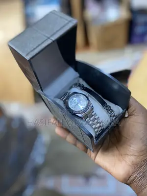Silver Rolex Watch With Bracelet