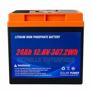 24Ah 12.8V Lithium Solar Battery Backup With USB DC Output