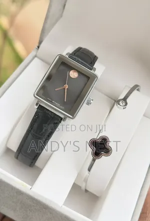 Movado Grey Ladies Watch With a Bangle