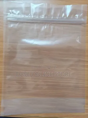 Clear, Resealable Ziplock Plastic Bag