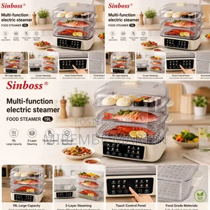 This Is a Sinboss 19L Multi-Function 3-Layer Electric Food Steamer