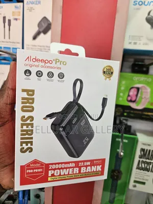 Aldeepo Pro- Pd101 Power Bank 20,000mah 22.5w Extremely Portable