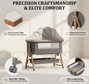 3 in 1 Baby Bassinet Ad Bedside Sleeper -