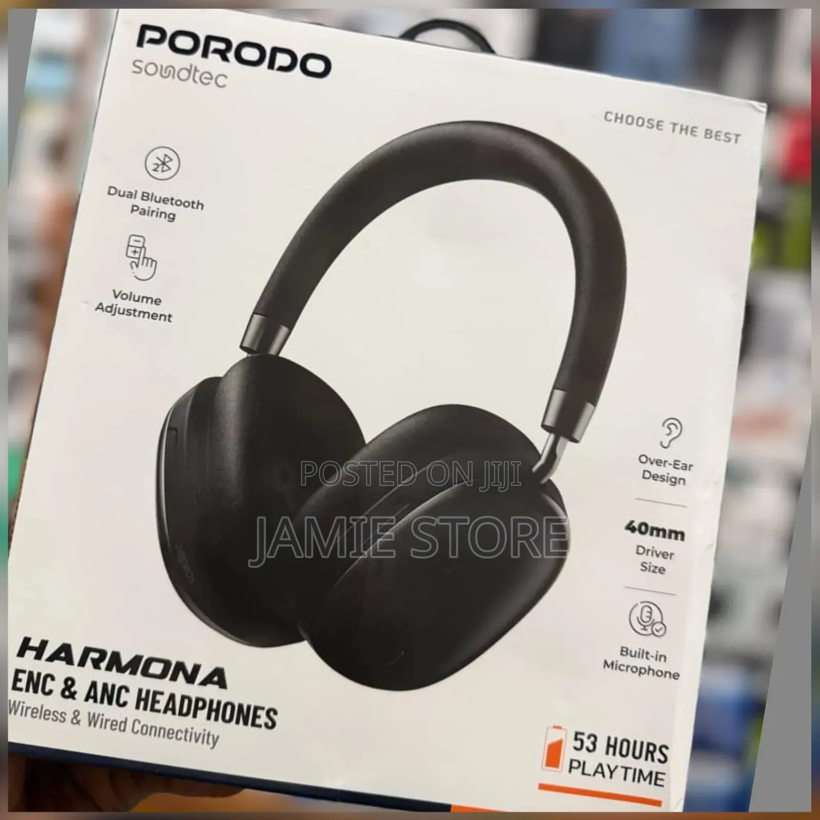 Porodo Soundtec Noise Canceling Headphones/ Porodo Headphones