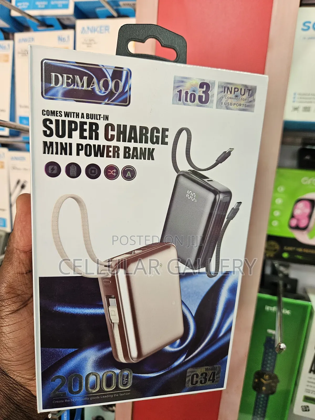 Demaco Power Bank 20,000mah Pocket Size