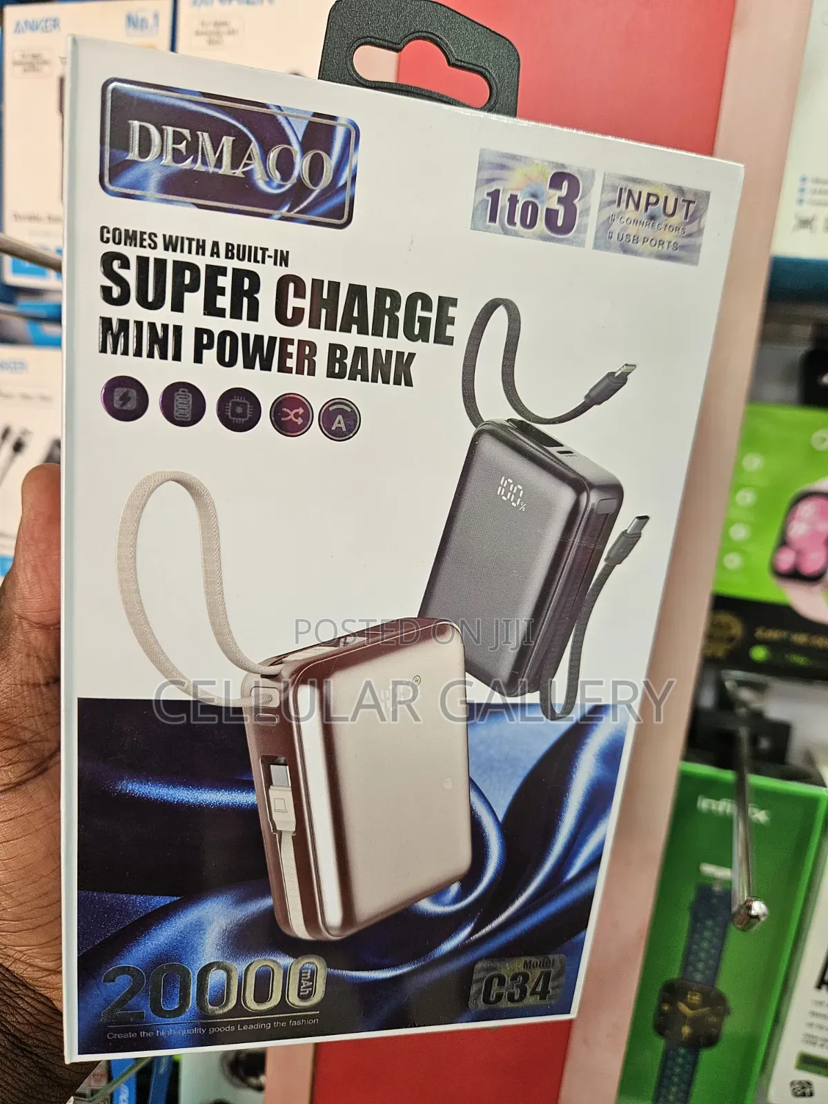 Demaco Power Bank 20,000mah Pocket Size