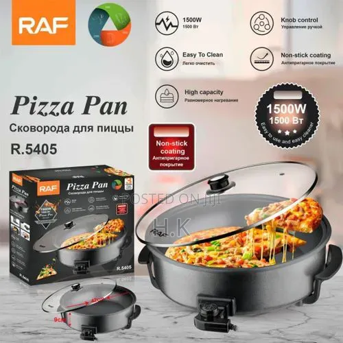 RAF 42cm Diameter and 9cm Depth Electric Pizza Pan