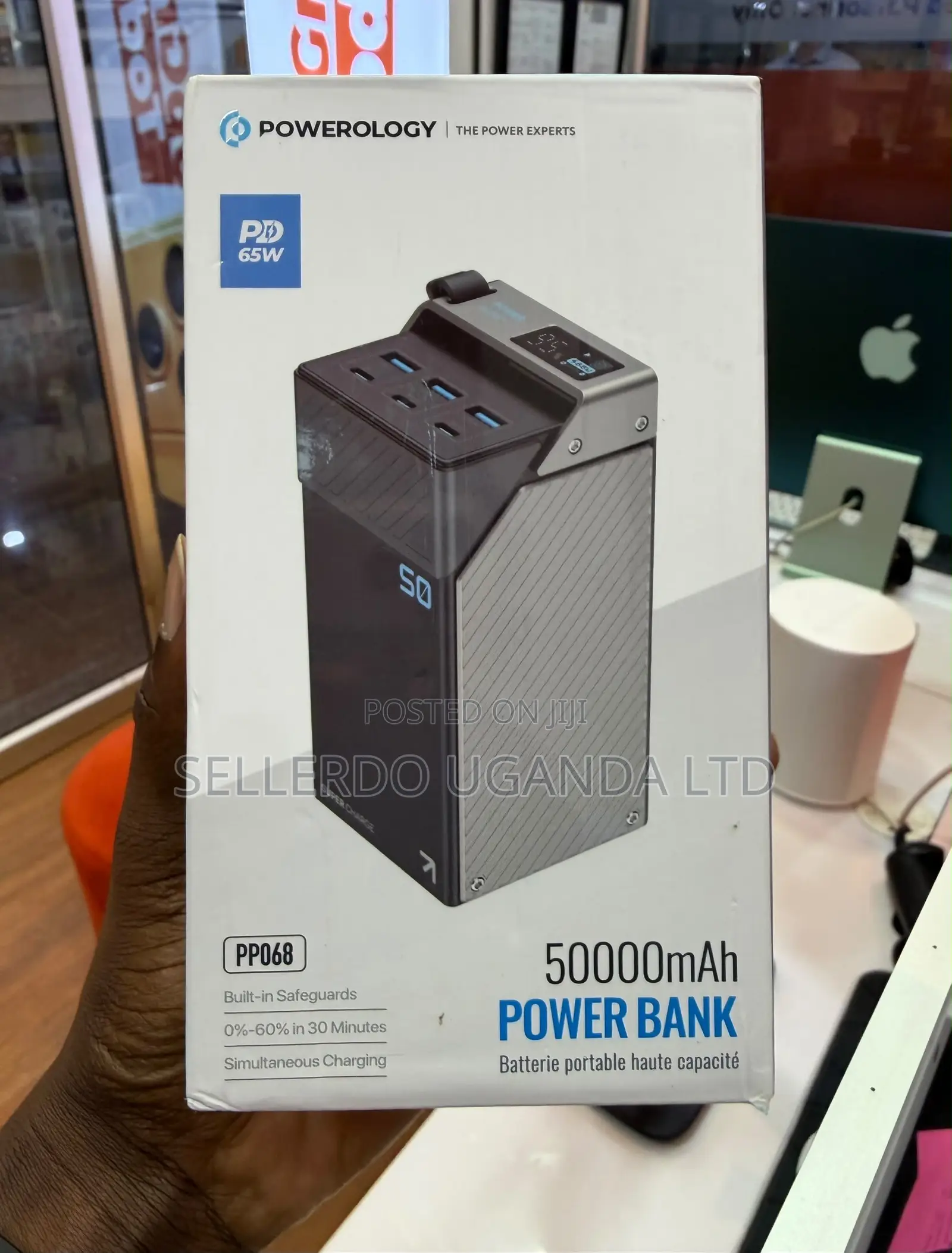 Powerology 50,000mAh Power Bank–65W Fast Charging