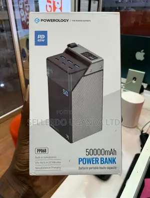 Powerology 50,000mAh Power Bank–65W Fast Charging