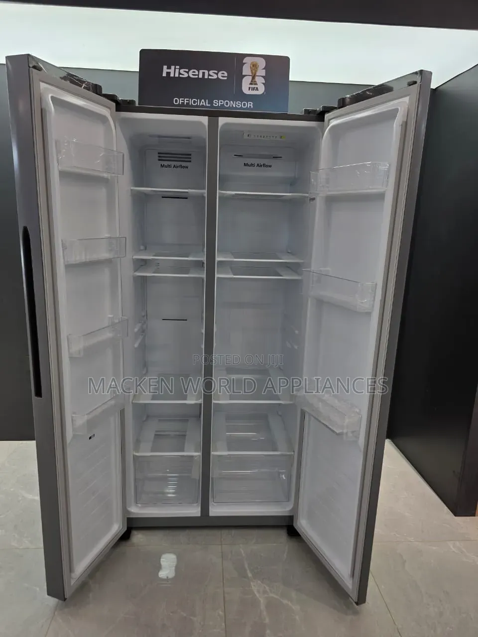 560 Liters Hisense Side-by-Side Refrigerator