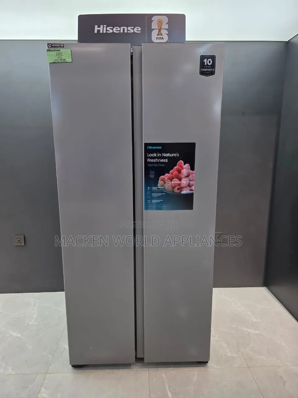 560 Liters Hisense Side-by-Side Refrigerator