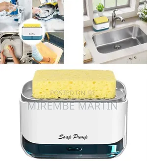 2-in-1 Countertop Dishwashing Liquid Soap Dispenser