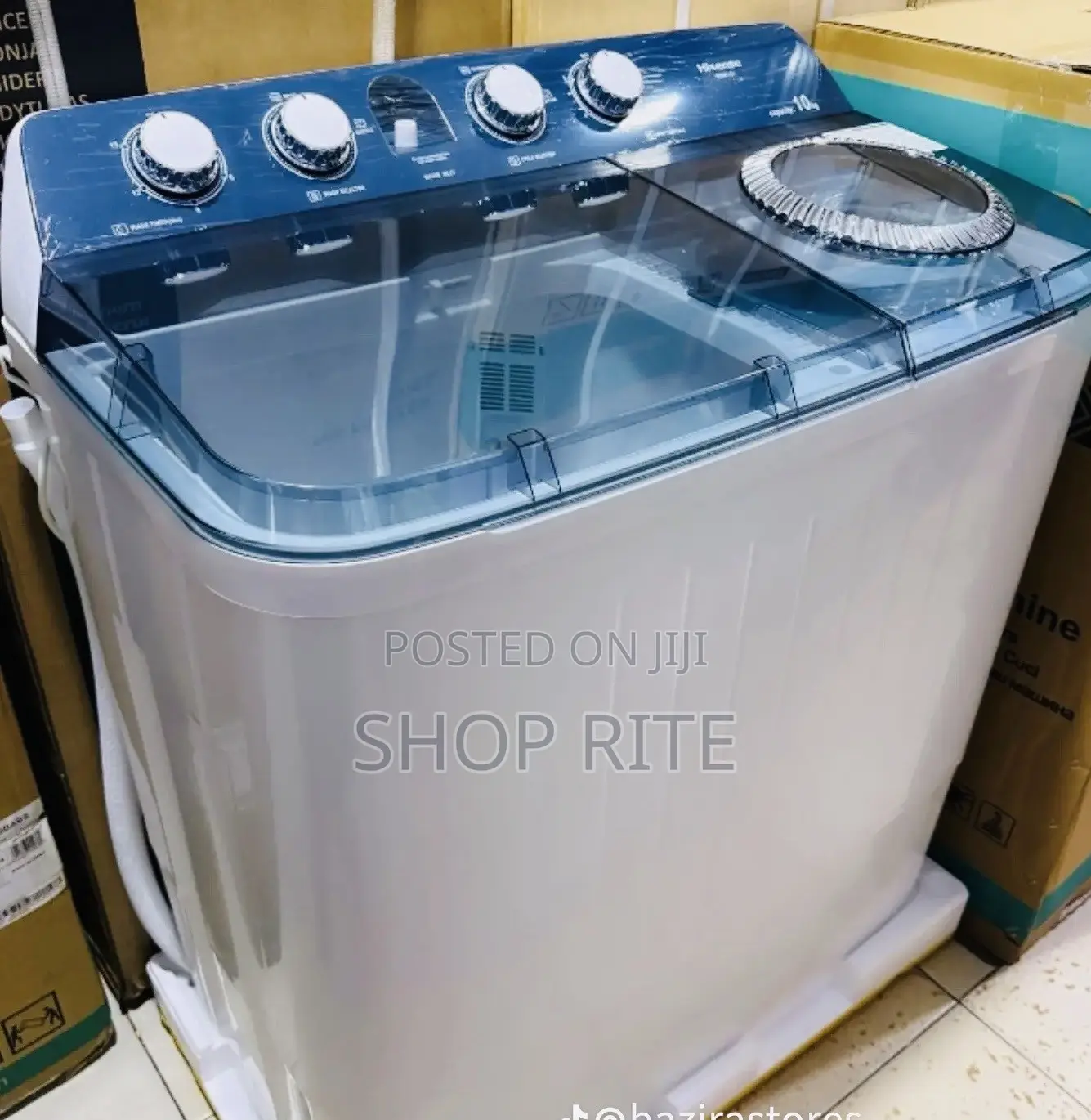 Brand New Hisense 10 KGS Top Loader Twin Tub Washing Machines