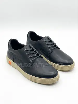 Premium Quality Leather Timberland Shoes-Black