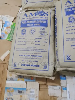 25 Kg Bag of Amos Dairies Limited Full Cream Milk Powder (Spray Dried)