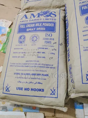 25 Kg Bag of Amos Dairies Limited Full Cream Milk Powder (Spray Dried)