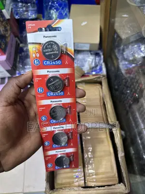 Apack of Five Genuine Panasonic CR2450 3V Lithium Coin Cell Batteries