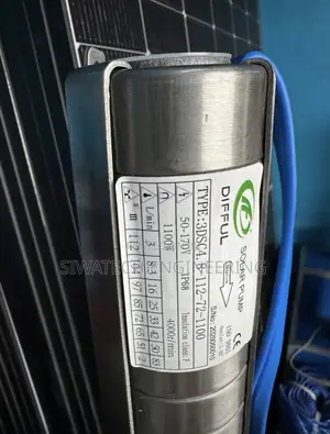 112m Head Difful Solar Submersible Water Pump Stainless Steel Impeller