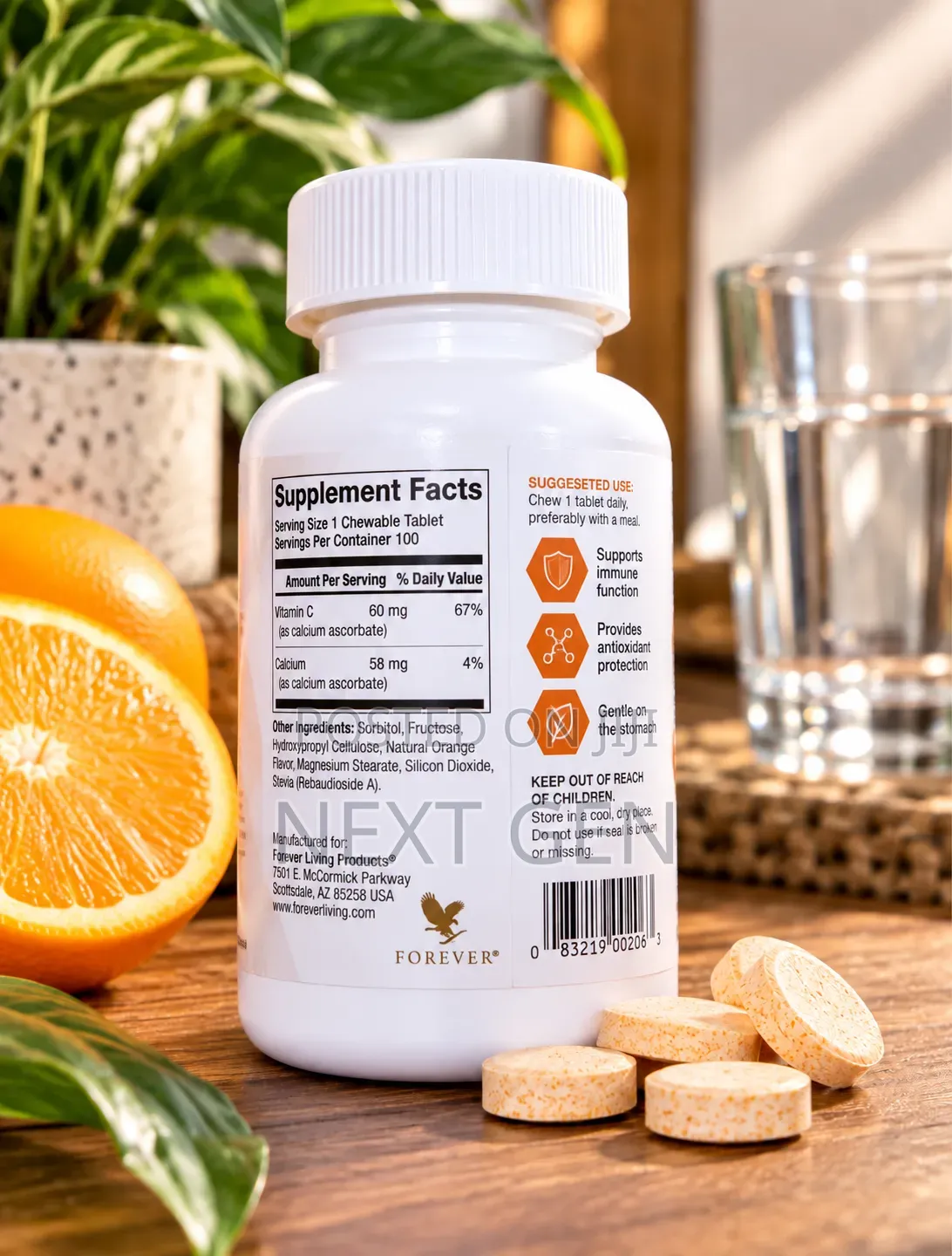 Forever Absorbent-C Vitamin C 100 Chewable Tablets | Forever Living
