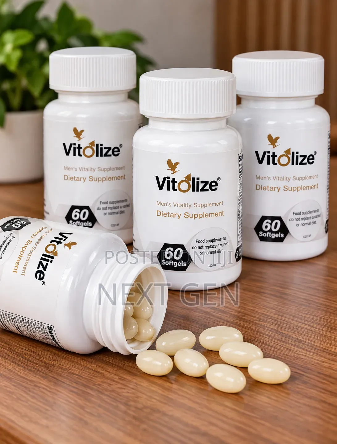 Forever Vitolize Men’s Vitality Supplement 60 Softgels |Forever
