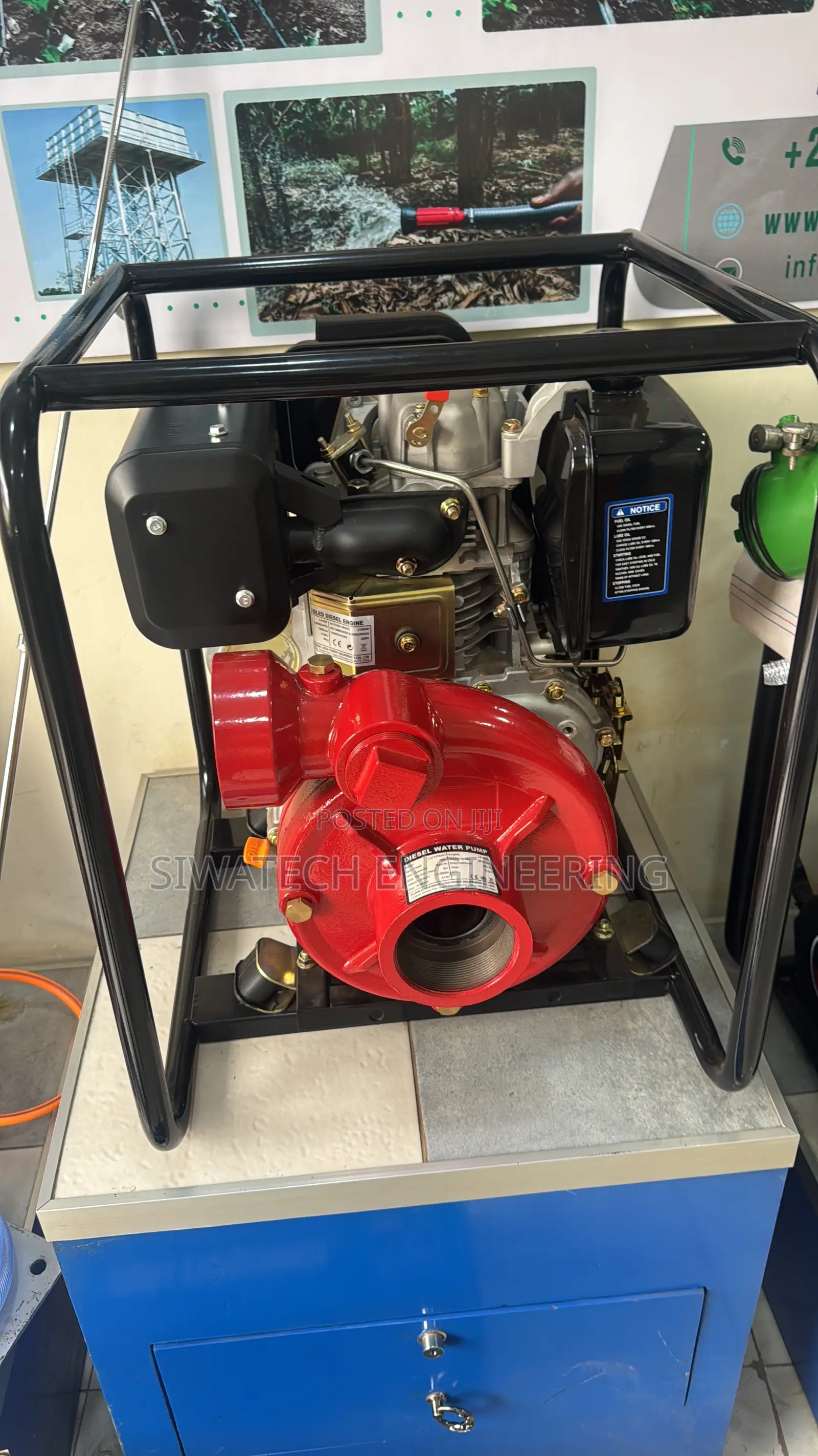 65m Head 3” High Pressure Diesel Water Pump, 50cubis/Hr Cast Iron