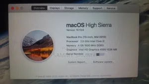 Laptop Apple MacBook Pro 2012 4GB Intel Core i5 SSD 256GB