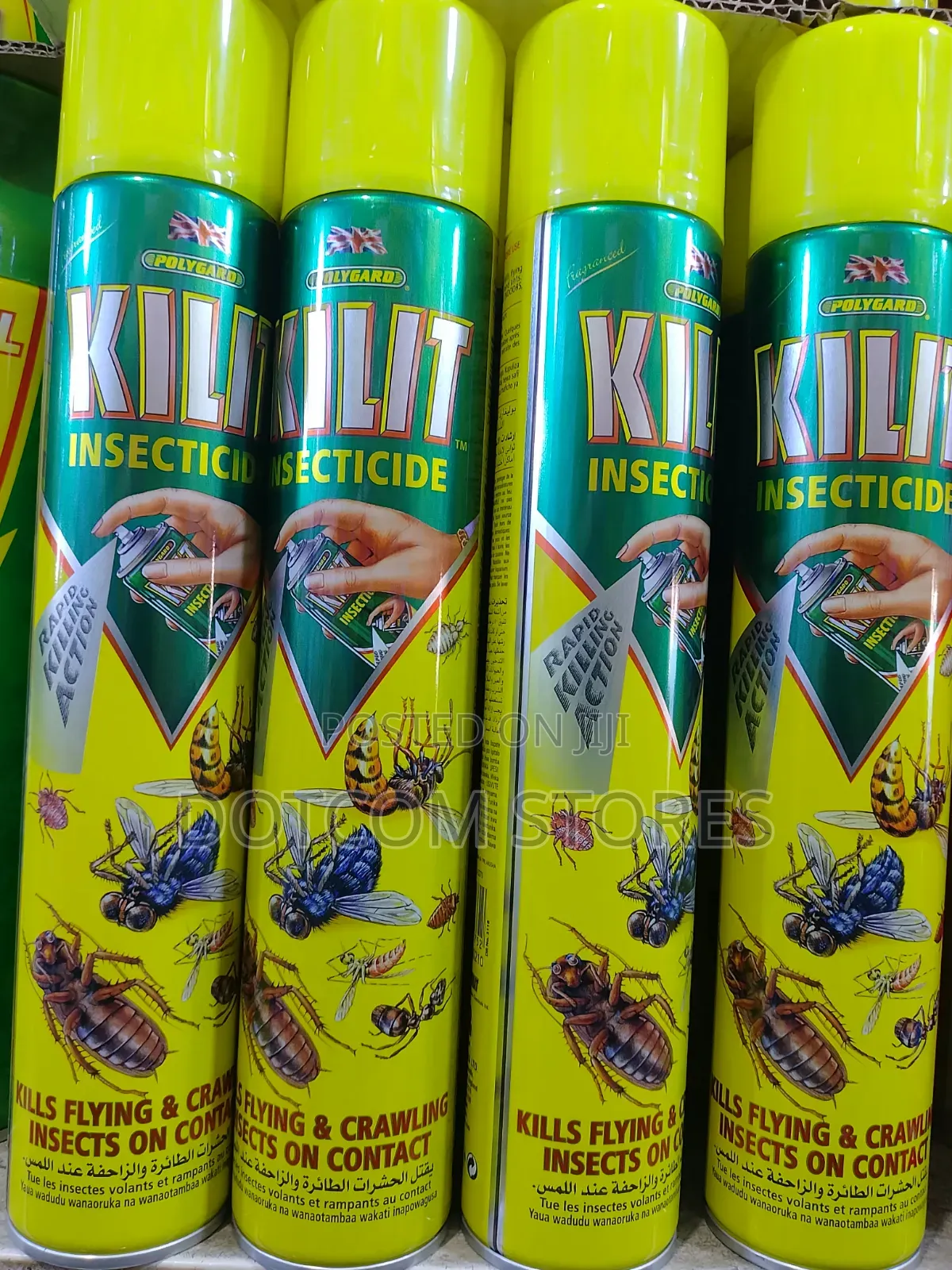 Yellow and Green Aerosol Kilit Insecticide