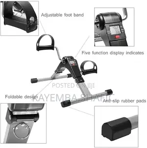 Compact Foldable Arm and Leg Pedal Exerciser With LCD Display