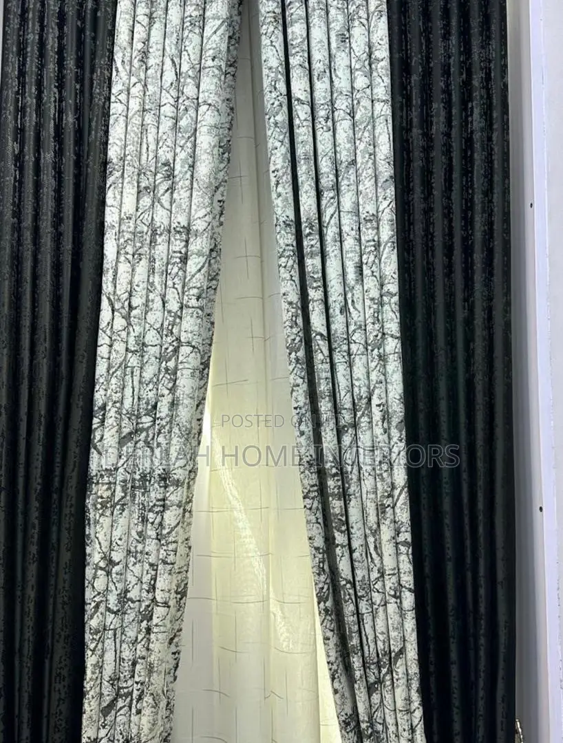 Plain Black Curtains Mix and Match
