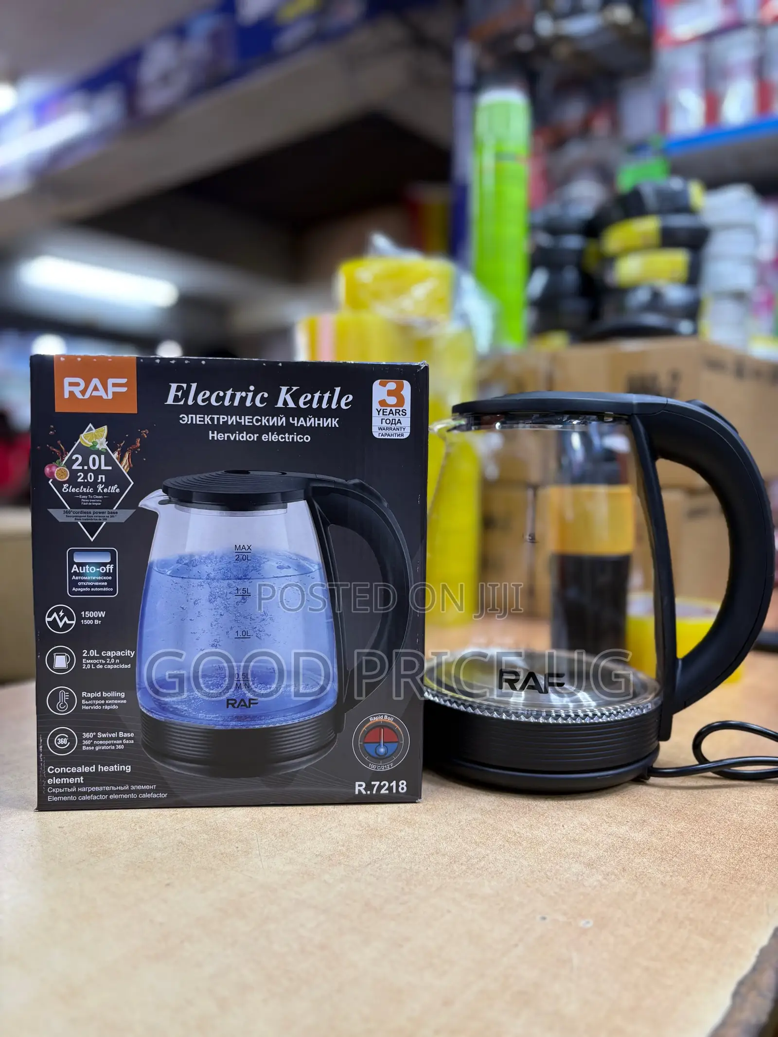 RAF Electric Glass Kettle (Model R.721 Glass